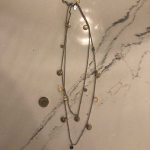 Lia Sophia Jewelry - Lia Sophia silver, gold and crystal necklace Lia Sophia Jewelry - Lia Sophia silver, gold and crystal necklace